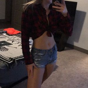 Light flannel button down